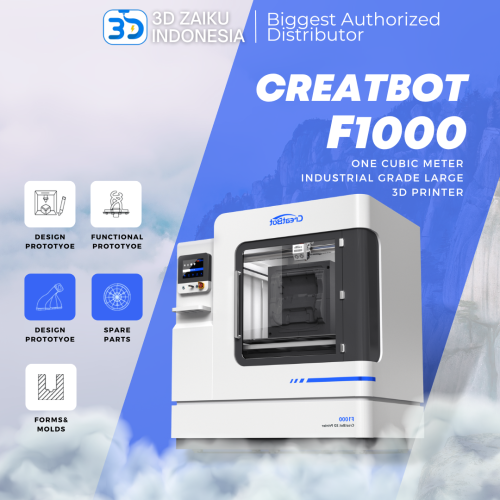 3D Printer Creatbot F1000 Ultra Big Size 1x1x1 Meter Dual Color Hotend